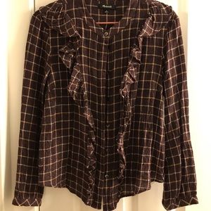 Madewell Wool Flannel Blouse